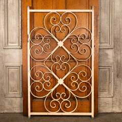 #47736 - Salvaged&nbsp;Vintage&nbsp;Wrought&nbsp;Iron&nbsp;Window&nbsp;Panel&nbsp;image