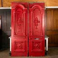 #47793 - 58x95&nbsp;Antique&nbsp;Victorian&nbsp;Wood&nbsp;Entry&nbsp;Doors&nbsp;image