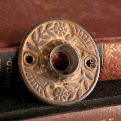 #47794 - Antique&nbsp;Ornate&nbsp;Cast&nbsp;Iron&nbsp;Doorknob&nbsp;Rosette&nbsp;image