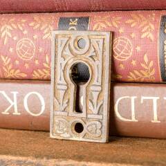 #47819 - Antique&nbsp;Bronze&nbsp;Door&nbsp;Keyhole&nbsp;Escutcheon&nbsp;image