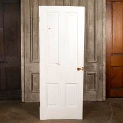 #47960 - 30x77&nbsp;Antique&nbsp;Wood&nbsp;4&nbsp;Panel&nbsp;Interior&nbsp;Door&nbsp;image