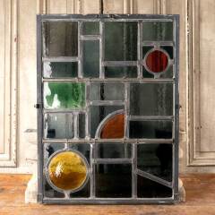 #48128 - 23x31&nbsp;Vintage&nbsp;Stained&nbsp;Glass&nbsp;Window&nbsp;Panel&nbsp;image