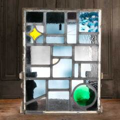 #48133 - 23x31&nbsp;Vintage&nbsp;Stained&nbsp;Glass&nbsp;Window&nbsp;Panel&nbsp;image