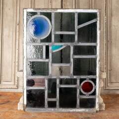 #48134 - 23x31&nbsp;Vintage&nbsp;Stained&nbsp;Glass&nbsp;Window&nbsp;Panel&nbsp;image