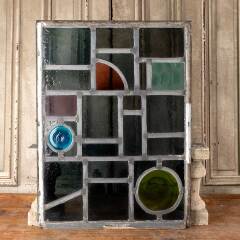 #48135 - 23x31&nbsp;Vintage&nbsp;Stained&nbsp;Glass&nbsp;Window&nbsp;Panel&nbsp;image