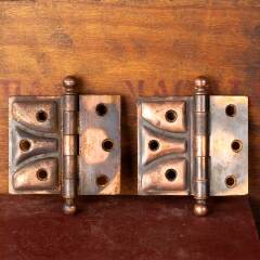 #48326 - Antique&nbsp;Japanned&nbsp;Offset&nbsp;Door&nbsp;Hinges&nbsp;image