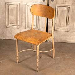 #48372 - Vintage&nbsp;Wood&nbsp;&&nbsp;Metal&nbsp;Child's&nbsp;School&nbsp;Chair&nbsp;image