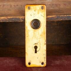 #48428 - Antique&nbsp;Metal&nbsp;Doorknob&nbsp;Backplate&nbsp;Hardware&nbsp;image