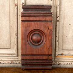 #48550 - Salvaged&nbsp;Antique&nbsp;Wood&nbsp;Rosette&nbsp;Trim&nbsp;Block&nbsp;image