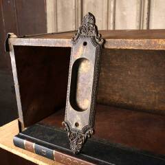 #48610 - Antique&nbsp;Bronze&nbsp;Pocket&nbsp;Door&nbsp;Pull&nbsp;Hardware&nbsp;image