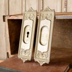 #48616 - Antique&nbsp;Corbin&nbsp;Pocket&nbsp;Door&nbsp;Pull&nbsp;Handles&nbsp;image