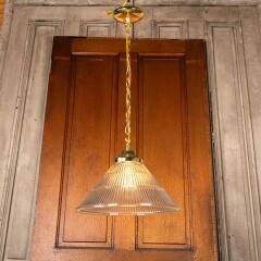 #48645 - Modern&nbsp;Clear&nbsp;Ribbed&nbsp;Pendant&nbsp;Light&nbsp;Fixture&nbsp;image