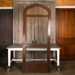 #48677 - 36x90&nbsp;Antique&nbsp;Pointed&nbsp;Arch&nbsp;Oak&nbsp;Screen&nbsp;Door&nbsp;image