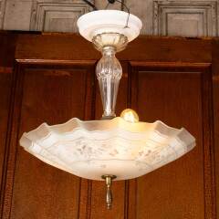 #48914 - Vintage&nbsp;2&nbsp;Bulb&nbsp;Chandelier&nbsp;Light&nbsp;Fixture&nbsp;image