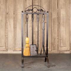#48922 - 4&nbsp;Piece&nbsp;Wrought&nbsp;Iron&nbsp;Fireplace&nbsp;Tool&nbsp;Set&nbsp;image