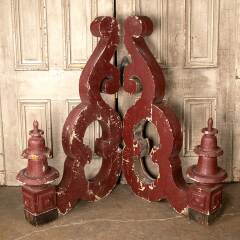 #49042 - Salvaged&nbsp;Large&nbsp;Antique&nbsp;Wood&nbsp;Corbel&nbsp;Brackets&nbsp;image