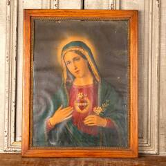 #49052 - Antique&nbsp;Immaculate&nbsp;Heart&nbsp;of&nbsp;Mary&nbsp;Print&nbsp;image