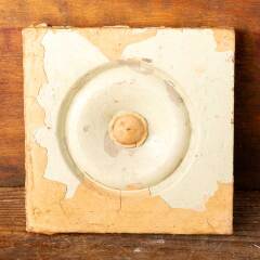 #49085 - Antique&nbsp;Wood&nbsp;Rosette&nbsp;Interior&nbsp;Trim&nbsp;Block&nbsp;image