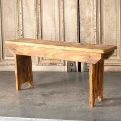 #49329 - Antique&nbsp;Primitive&nbsp;Small&nbsp;Wood&nbsp;Bench&nbsp;image