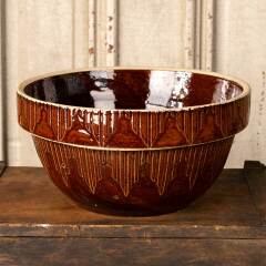 #49465 - Antique&nbsp;Salt&nbsp;Glazed&nbsp;Stoneware&nbsp;Dough&nbsp;Bowl&nbsp;image