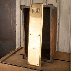 #49610 - Antique&nbsp;Brass&nbsp;Door&nbsp;PUSH&nbsp;Plate&nbsp;Hardware&nbsp;image