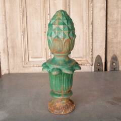 #49625 - Salvaged&nbsp;Antique&nbsp;Cast&nbsp;Iron&nbsp;Street&nbsp;Lamp&nbsp;Finial&nbsp;image