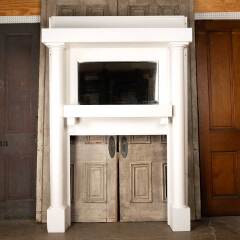 #49874 - Antique&nbsp;Painted&nbsp;Wood&nbsp;Fireplace&nbsp;Mantel&nbsp;image