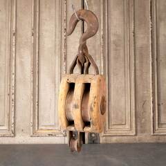 #49881 - Antique&nbsp;Cast&nbsp;Iron&nbsp;&&nbsp;Brass&nbsp;Barn&nbsp;Pulley&nbsp;image