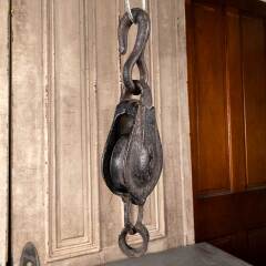 #49889 - Antique&nbsp;Cast&nbsp;Iron&nbsp;Barn&nbsp;Pulley&nbsp;Hardware&nbsp;image