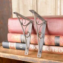 #49994 - Set&nbsp;of&nbsp;Two&nbsp;Small&nbsp;Metal&nbsp;Shelf&nbsp;Brackets&nbsp;image