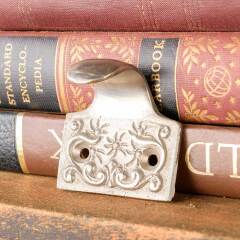 #50051 - Reproduction&nbsp;Ornate&nbsp;Nickel&nbsp;Window&nbsp;Sash&nbsp;Lift&nbsp;image