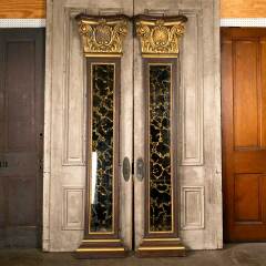 #50064 - Pair&nbsp;of&nbsp;Vintage&nbsp;Mirrored&nbsp;Column&nbsp;Pilasters image