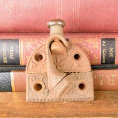 #50113 - Antique&nbsp;Ornate&nbsp;Cast&nbsp;Iron&nbsp;Window&nbsp;Sash&nbsp;Lock&nbsp;image