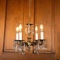 #50141 - Antique&nbsp;4&nbsp;Bulb&nbsp;Chandelier&nbsp;Light&nbsp;Fixture&nbsp;image
