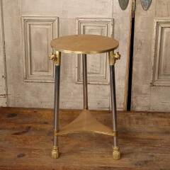 #50284 - Vintage&nbsp;Brass&nbsp;&&nbsp;Polished&nbsp;Steel&nbsp;Table image