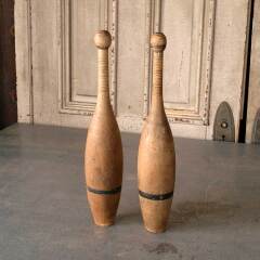 #50292 - Antique&nbsp;Turned&nbsp;Wood&nbsp;Exercise&nbsp;Pins&nbsp;image