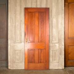 #50357 - 32x80&nbsp;Antique&nbsp;4&nbsp;Panel&nbsp;Pine&nbsp;Interior&nbsp;Door&nbsp;image