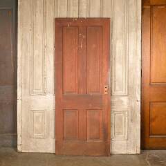 #50359 - 32x80&nbsp;Antique&nbsp;4&nbsp;Panel&nbsp;Pine&nbsp;Interior&nbsp;Door&nbsp;image