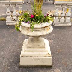 #50394 - Antique&nbsp;Kramer&nbsp;Bros.&nbsp;Cast&nbsp;Iron&nbsp;Garden&nbsp;Urn image