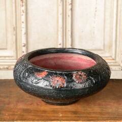 #50402 - Japanese&nbsp;Ceramic&nbsp;Bowl&nbsp;with&nbsp;Floral&nbsp;Motif&nbsp;image