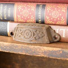 #50419 - Antique&nbsp;Cast&nbsp;Iron&nbsp;Drawer&nbsp;Bin&nbsp;Pull&nbsp;Hardware&nbsp;image