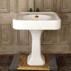 #50505 - Antique&nbsp;Cast&nbsp;Iron&nbsp;Bathroom&nbsp;Pedestal&nbsp;Sink&nbsp;image