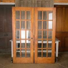 #50741 - 59x79&nbsp;Antique&nbsp;15&nbsp;Lite&nbsp;Interior&nbsp;French&nbsp;Doors&nbsp;image