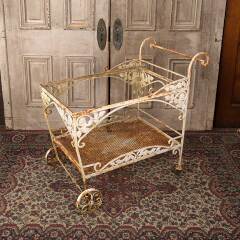 #50776 - Vintage&nbsp;Metal&nbsp;Garden&nbsp;Tea&nbsp;Cart&nbsp;Plant&nbsp;Stand&nbsp;image