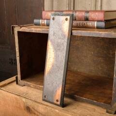 #50787 - Antique&nbsp;Brass&nbsp;Japanned&nbsp;Door&nbsp;Push&nbsp;Plate&nbsp;image