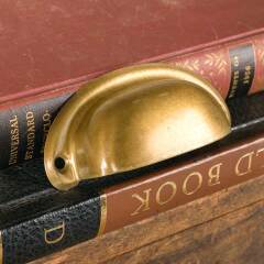 #50788 - Antique&nbsp;Brass&nbsp;Drawer&nbsp;Bin&nbsp;Pull&nbsp;Handle&nbsp;image