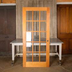 #50812 - 36x80&nbsp;15&nbsp;Lite&nbsp;Pine&nbsp;Interior&nbsp;French&nbsp;Door&nbsp;image