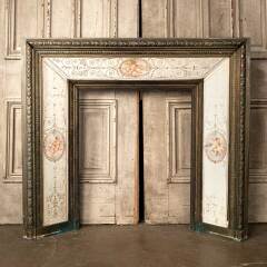 #51049 - Antique&nbsp;Brass&nbsp;and&nbsp;Tile&nbsp;Fireplace&nbsp;Surround image
