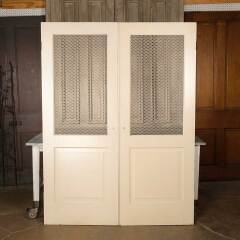 #51053 - 60x80&nbsp;Wood&nbsp;Doors&nbsp;Metal&nbsp;Wire&nbsp;Screen&nbsp;Panel&nbsp;image