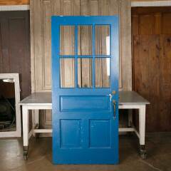 #51140 - Salvaged&nbsp;Antique&nbsp;6&nbsp;Lite&nbsp;Wood&nbsp;Entry&nbsp;Door&nbsp;image